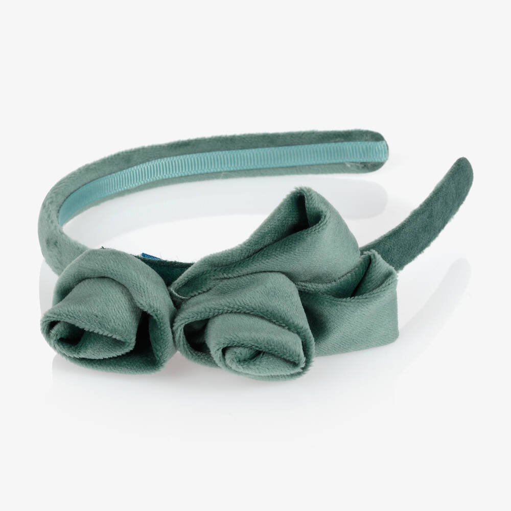 Mayoral-Зеленый ободок с цветами для девочек | Childrensalon Outlet