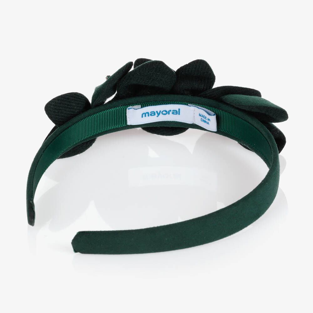 Mayoral-Girls Green Flower Hairband | Childrensalon Outlet