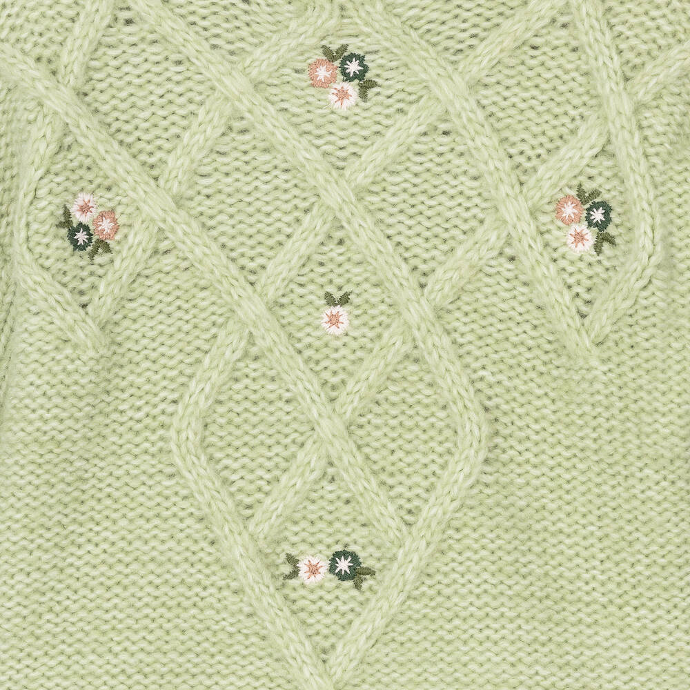 Mayoral-كنزة لون أخضر فاتح للبنات | Childrensalon Outlet