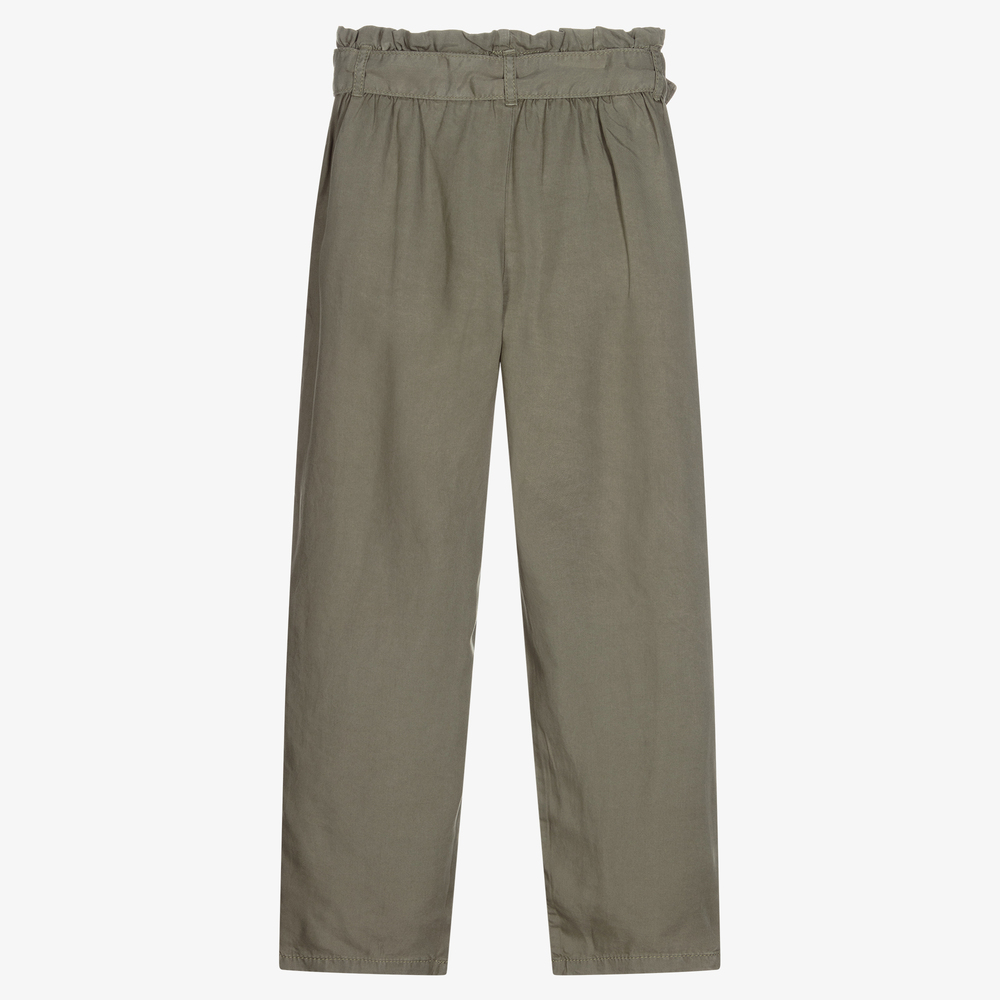 Mayoral-Зеленые брюки из лиоцелла для девочек | Childrensalon Outlet