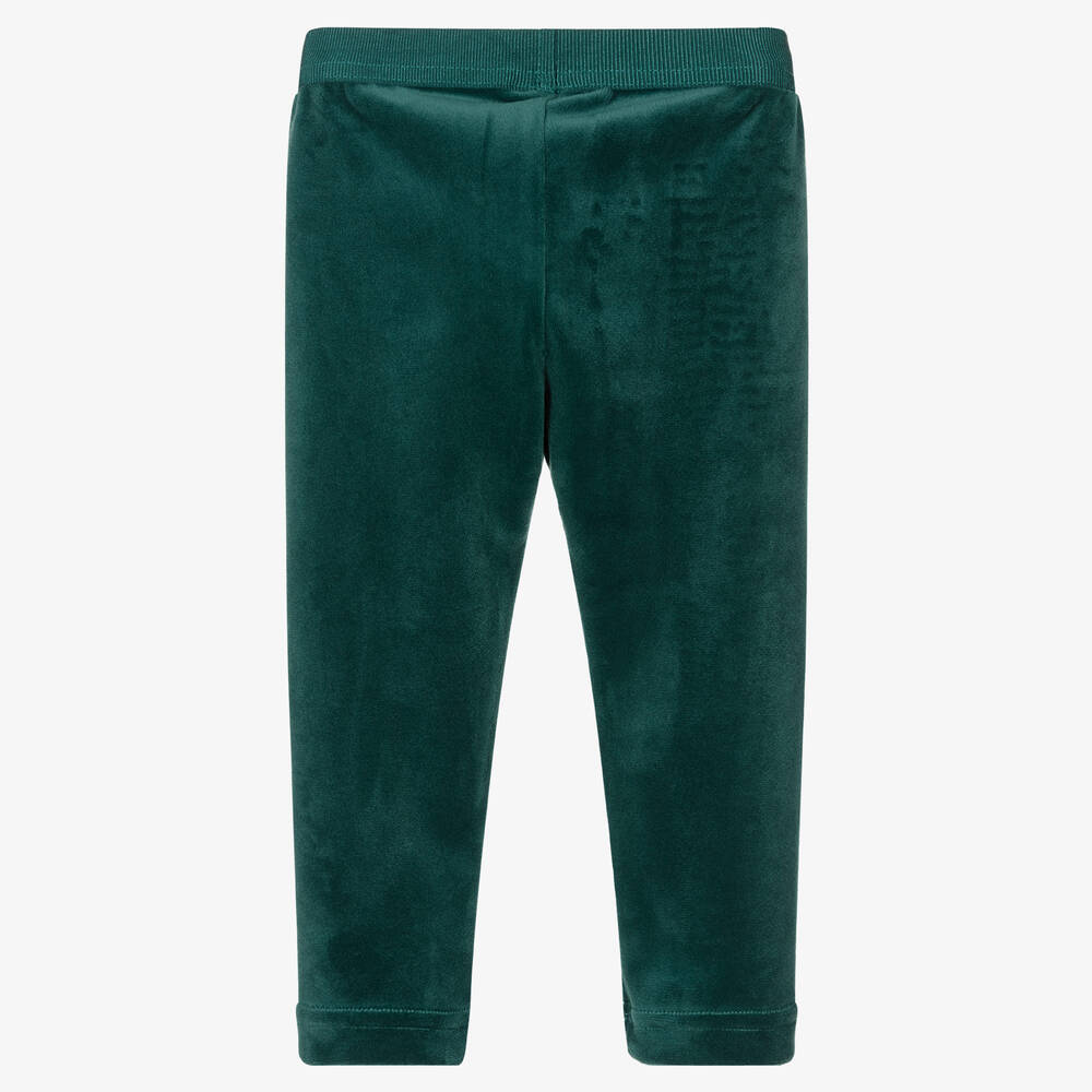 Green best sale velour leggings