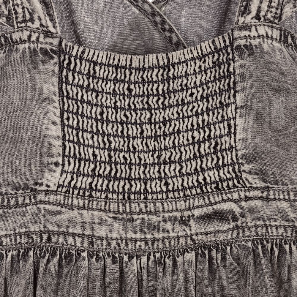 Mayoral-فستان تانسيل شامبري لون رمادي | Childrensalon Outlet