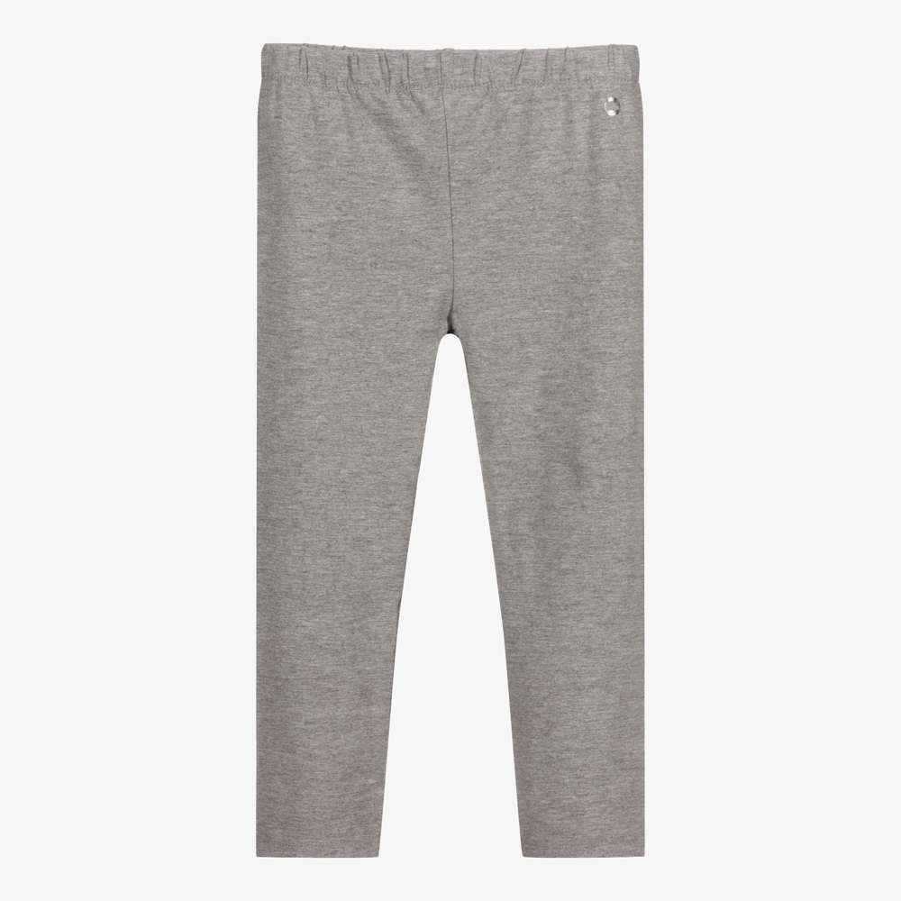 Mayoral - Girls Grey Cotton Leggings | Childrensalon