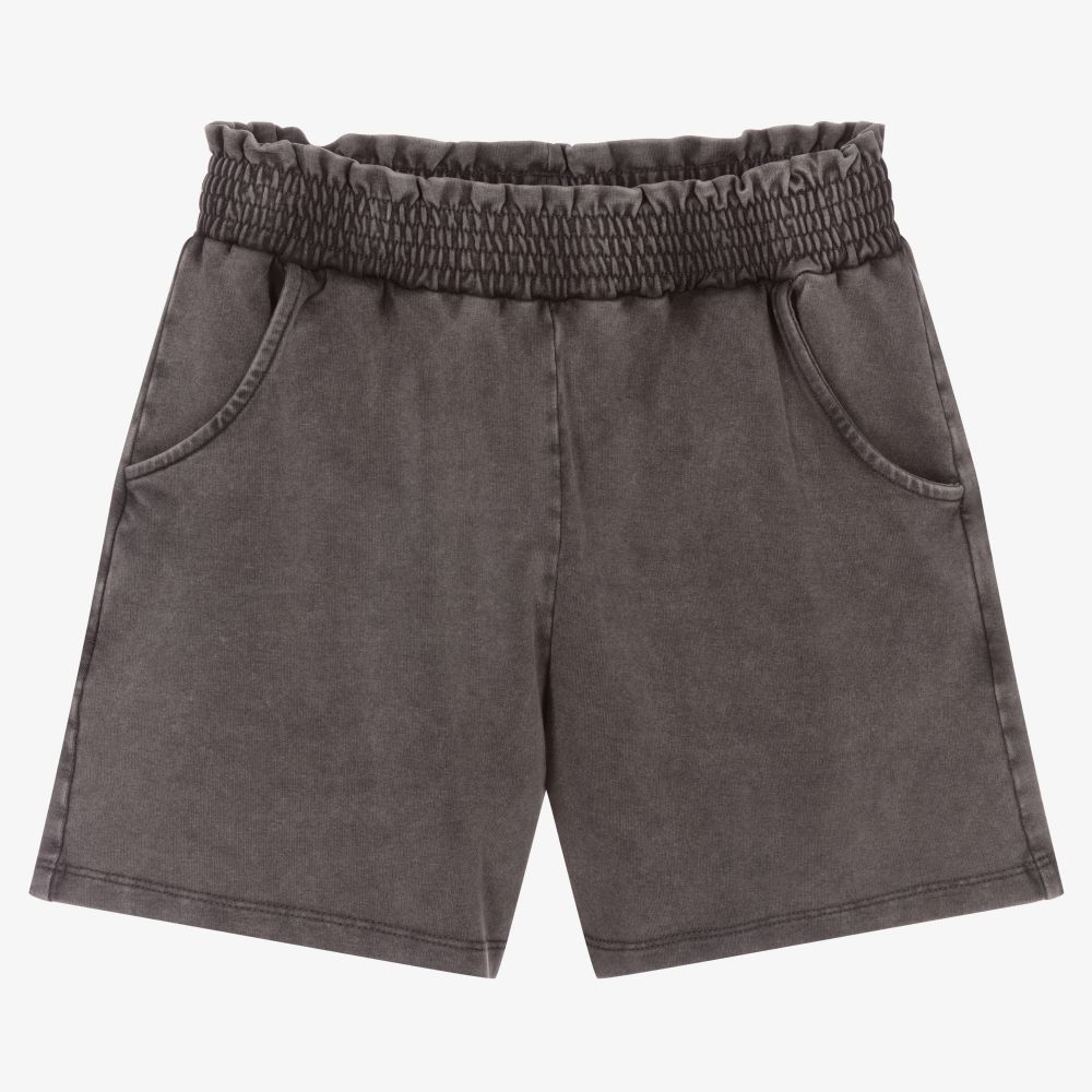 Mayoral - Girls Grey Cotton Shorts | Childrensalon