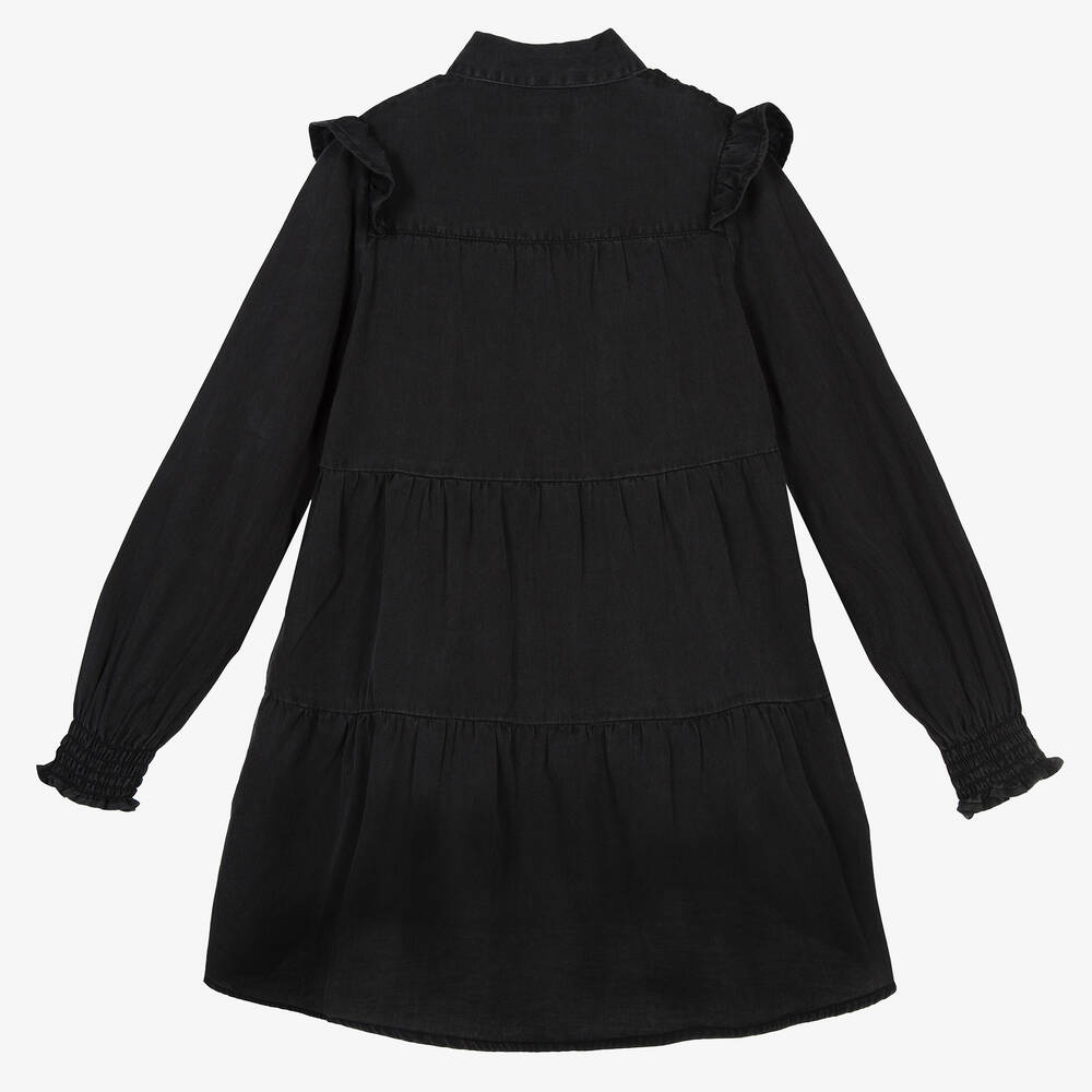 Mayoral-Серое джинсовое платье для девочек | Childrensalon Outlet