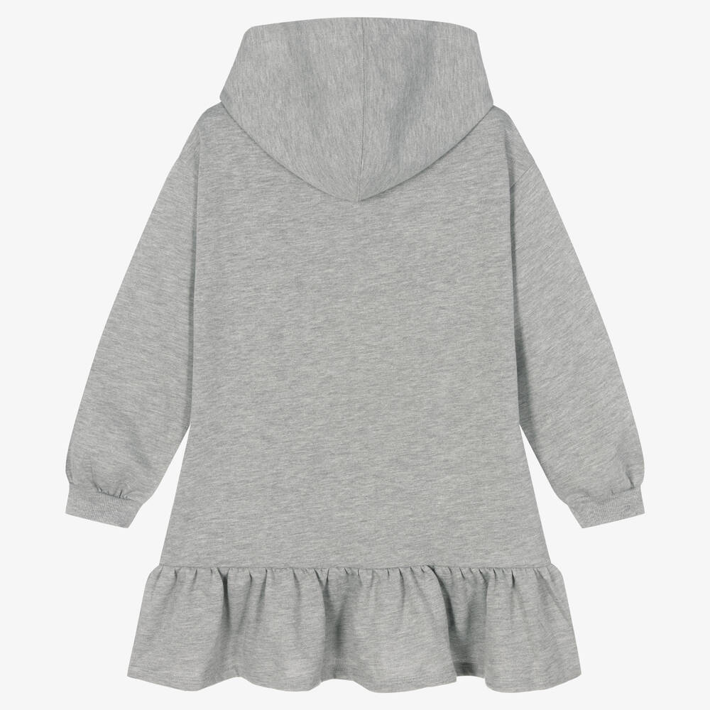 Mayoral-Серое платье с капюшоном для девочек | Childrensalon Outlet