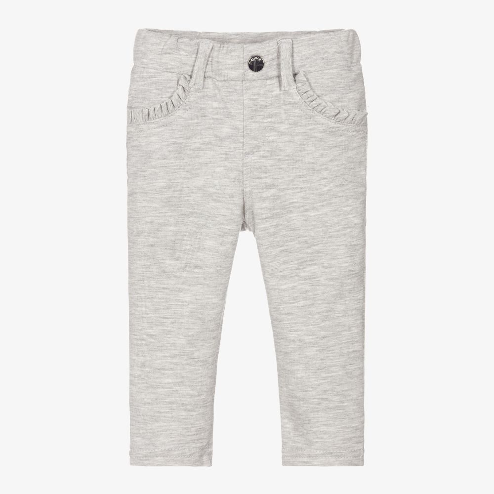 Mayoral - Pantalon gris en jersey Fille | Childrensalon