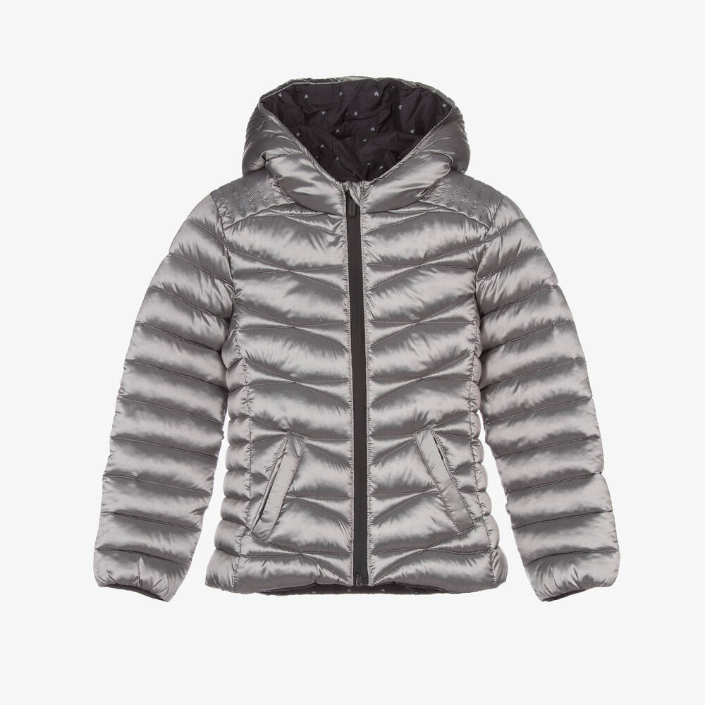 Mayoral - Girls Grey Padded Jacket | Childrensalon