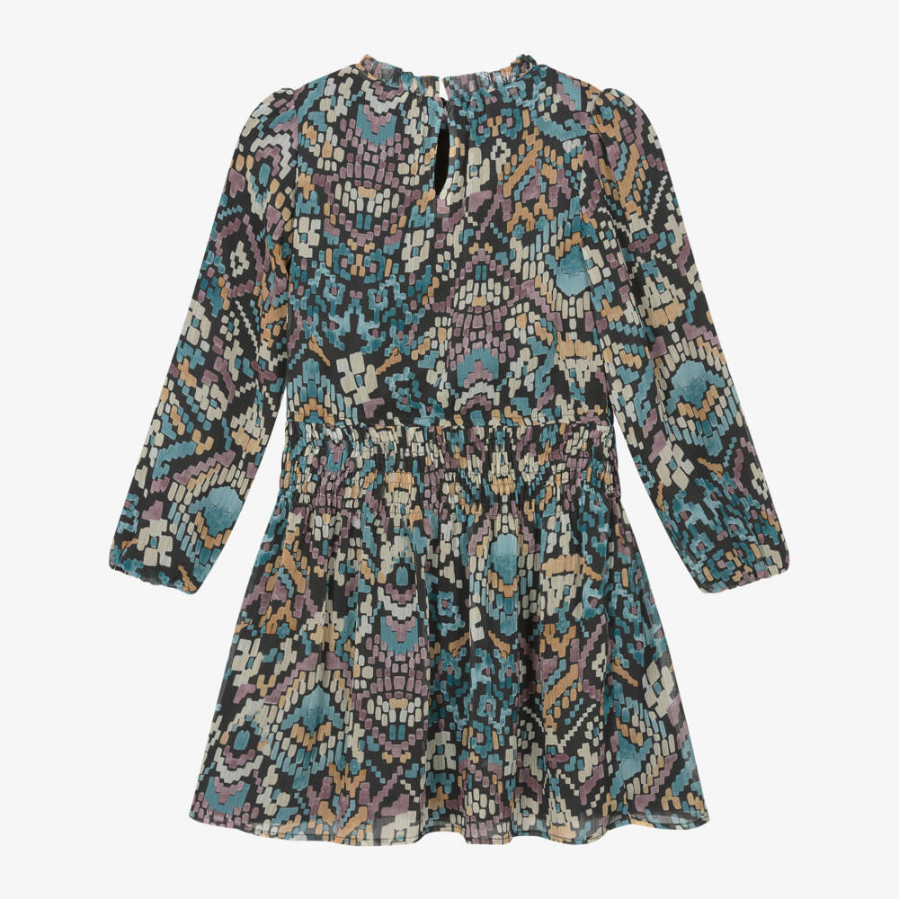 Mayoral-فستان شيفون بطبعة ملونة | Childrensalon Outlet