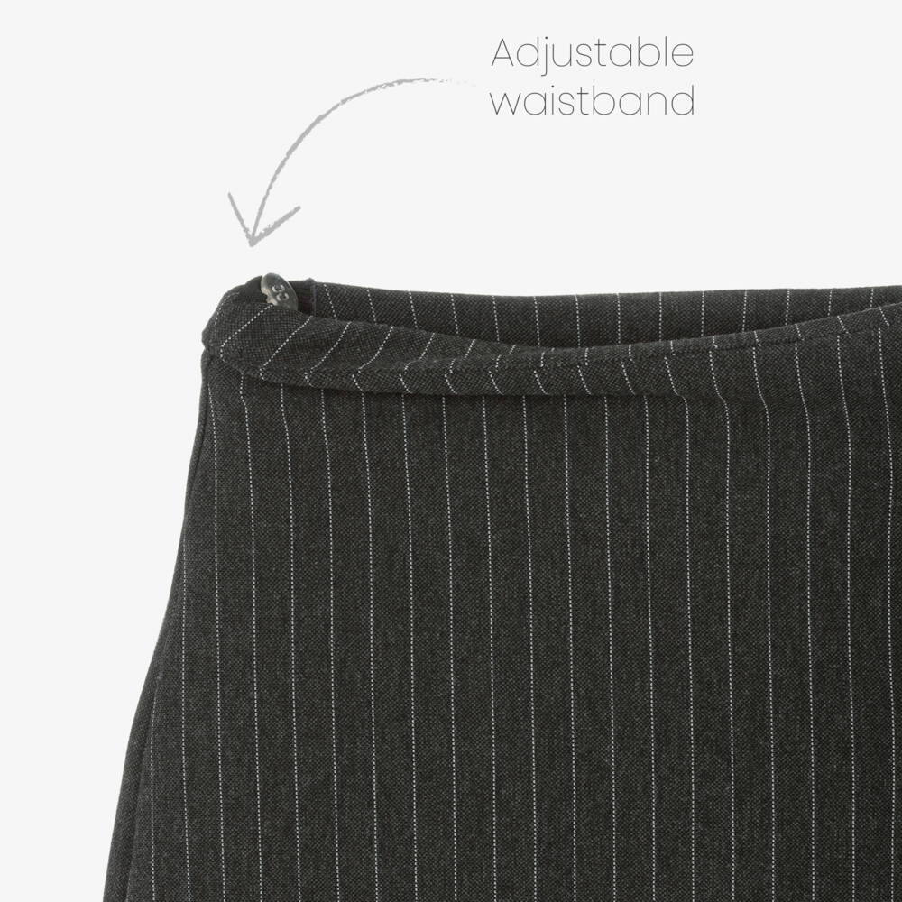 Mayoral-Серый пинстрип джерси скорт для девочек | Childrensalon Outlet