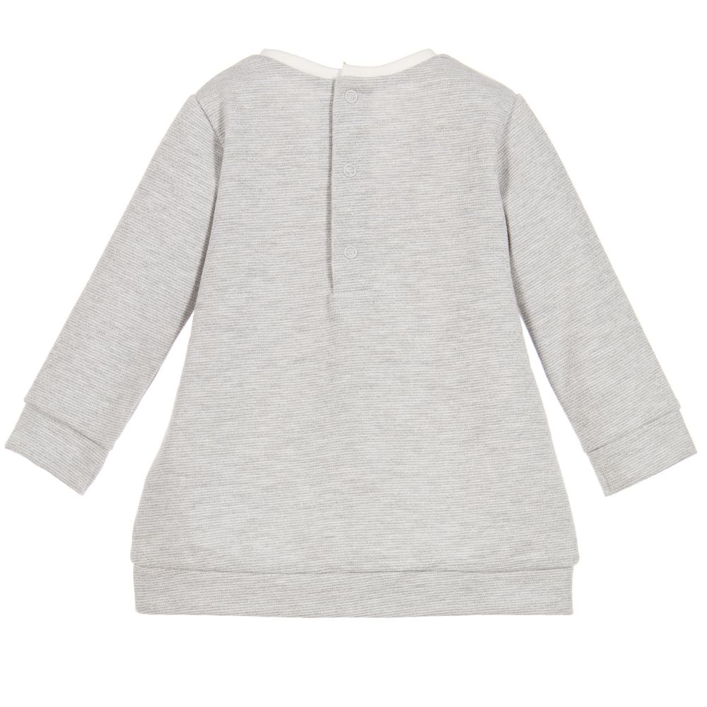 Mayoral-Girls Grey Sweatshirt Dress  | Childrensalon Outlet