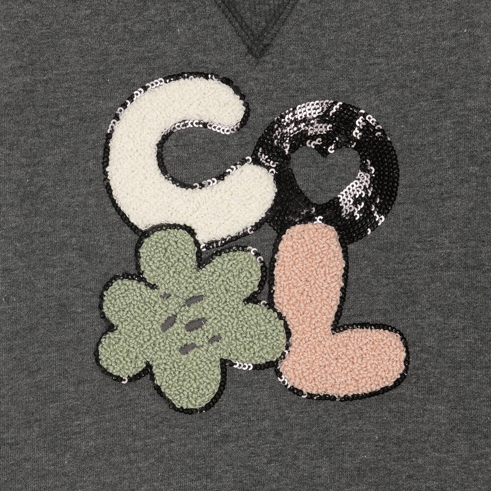 Mayoral-Girls Grey Sweatshirt Dress | Childrensalon Outlet