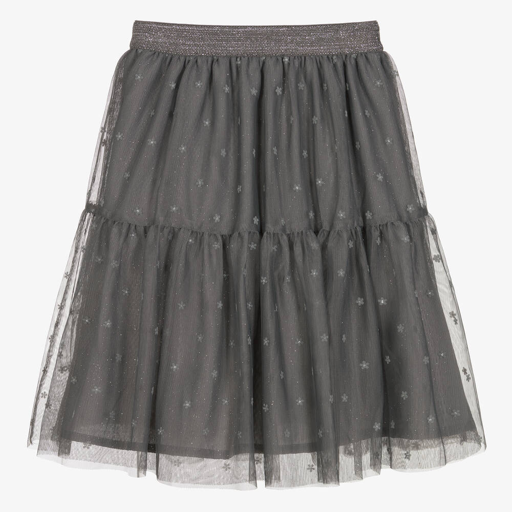 مايورال-تنورة تول لون رمادي | Childrensalon Outlet