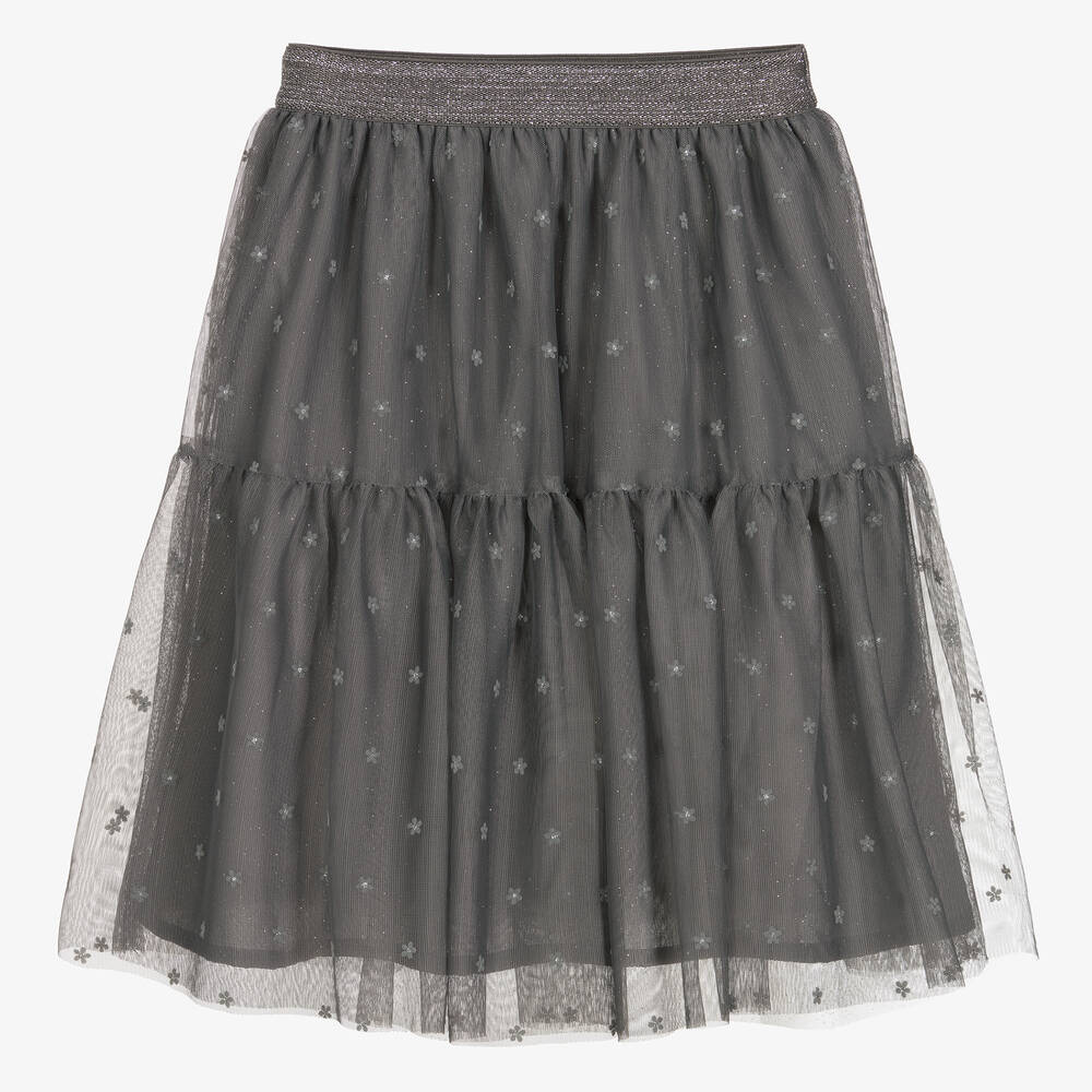 Mayoral Jupe grise en tulle Fille Childrensalon Outlet