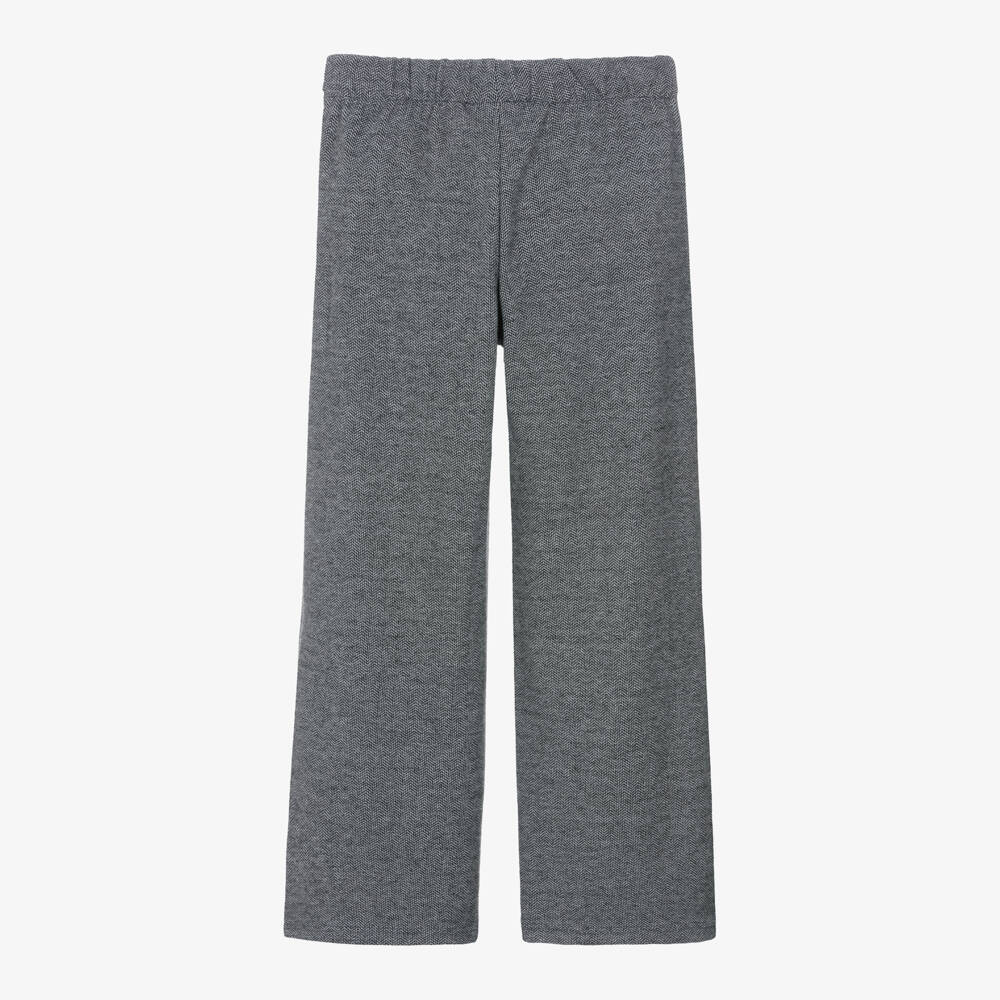 Mayoral-Girls Grey Wide-Leg Trousers | Childrensalon Outlet