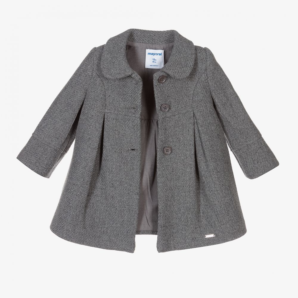 Baby girl 2025 grey coat