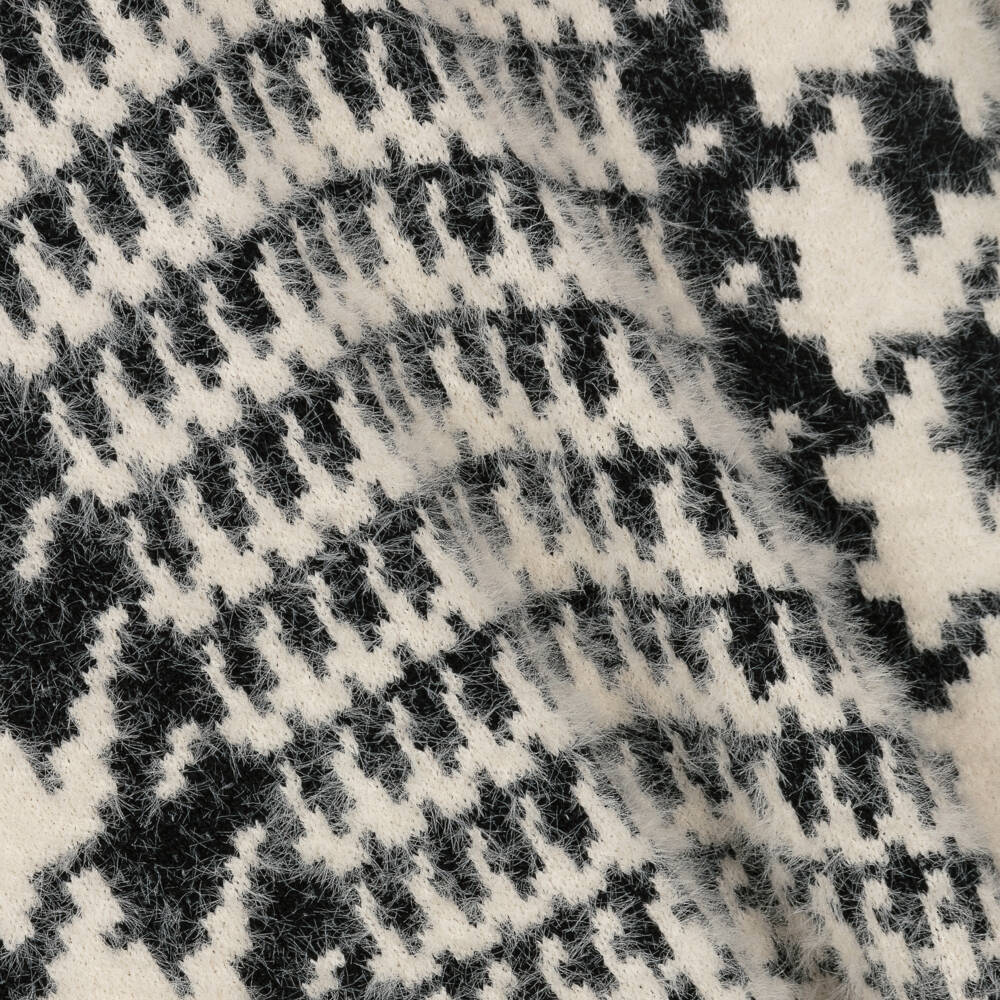 Mayoral-Girls Houndstooth Knit Sweater Dress | Childrensalon Outlet