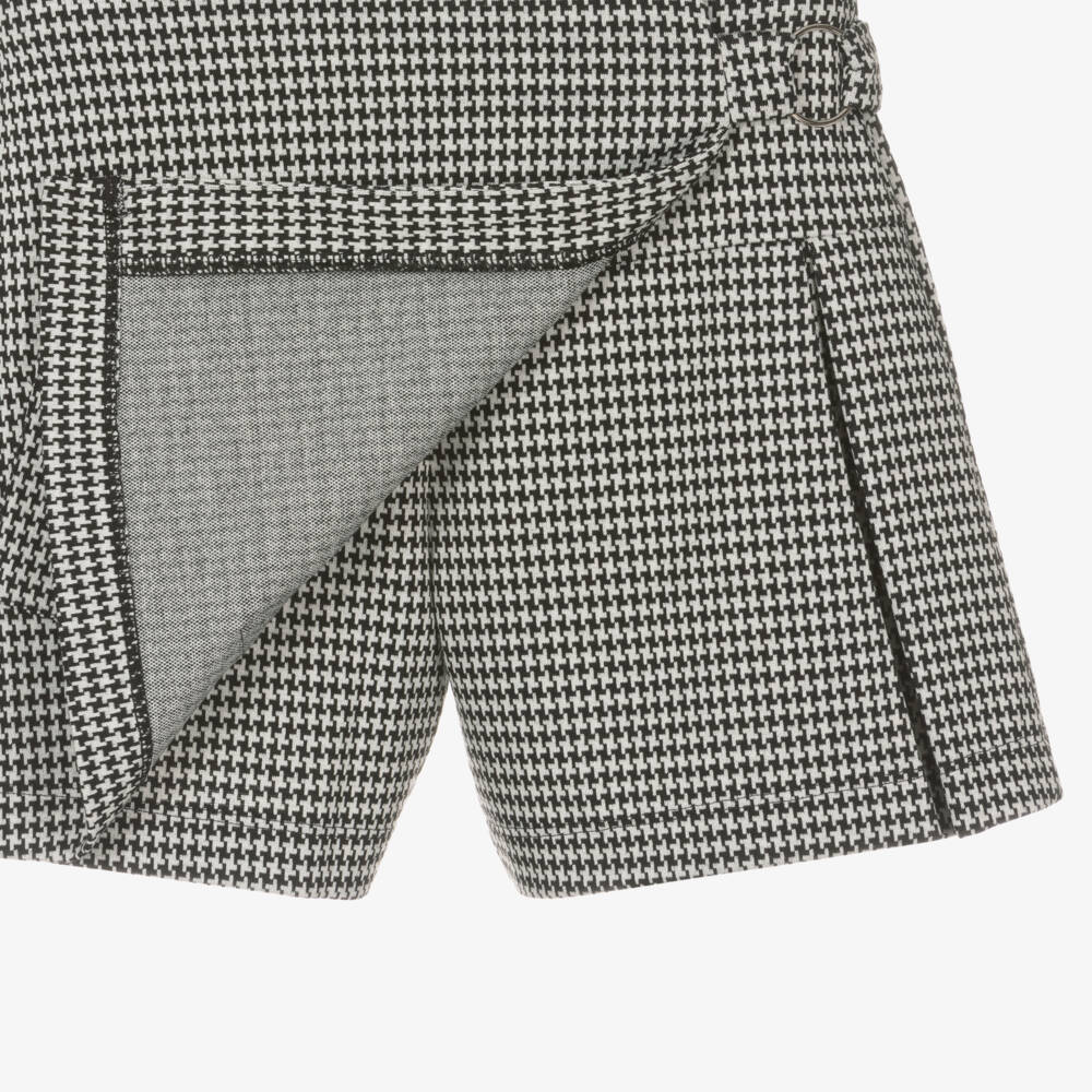 Mayoral-Girls Houndstooth Wrap Skort | Childrensalon Outlet