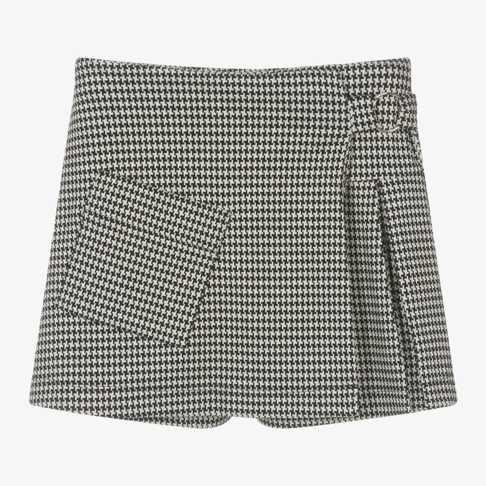 Mayoral-Girls Houndstooth Wrap Skort | Childrensalon Outlet