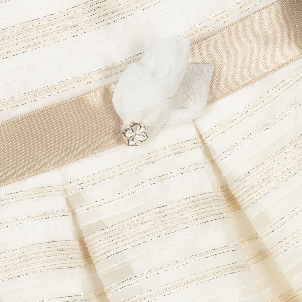 Mayoral-Girls Ivory & Beige Dress | Childrensalon Outlet