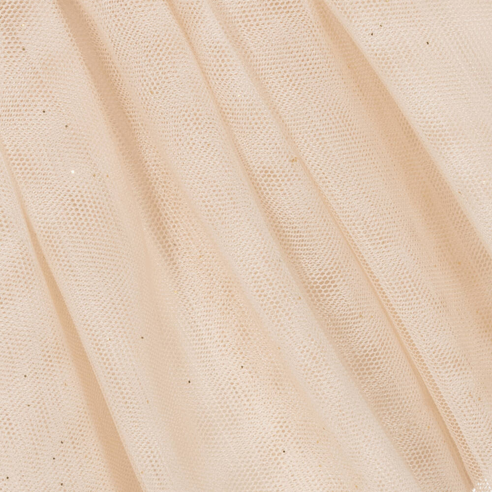 Mayoral-Кремово-бежевое платье с юбкой из тюля для девочек | Childrensalon Outlet