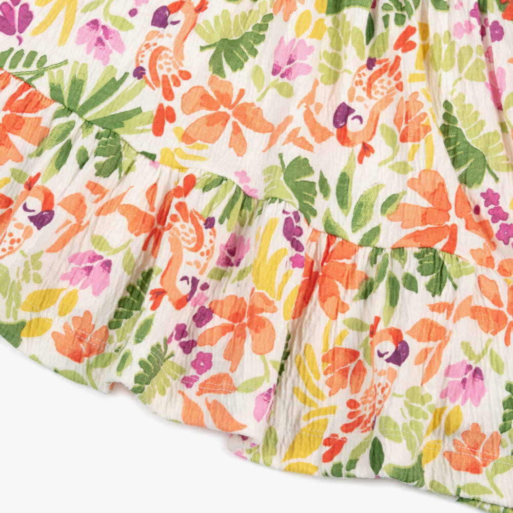 Mayoral-Платье Кремовое Сад Птиц для девочек | Childrensalon Outlet