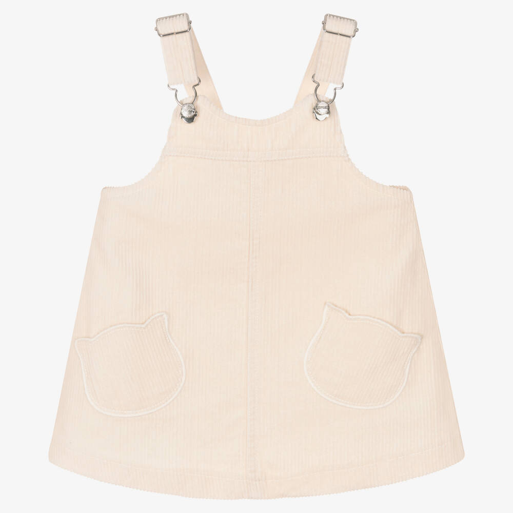 Mayoral - Girls Ivory Corduroy Dress | Childrensalon