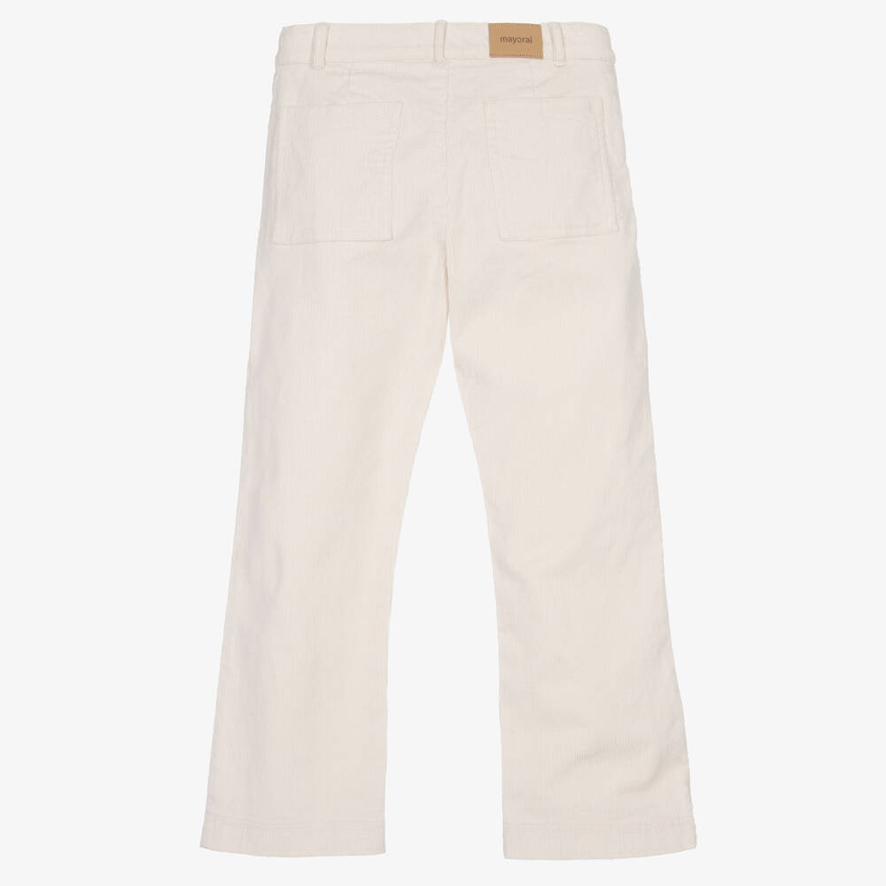 Mayoral-Кремовые вельветовые брюки для девочек | Childrensalon Outlet
