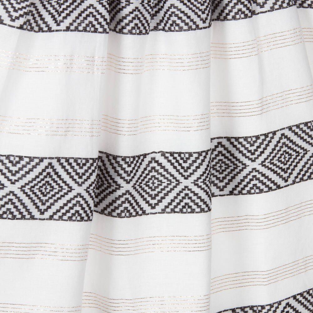 مايورال-فستان قطن مطرز لون عاجي | Childrensalon Outlet