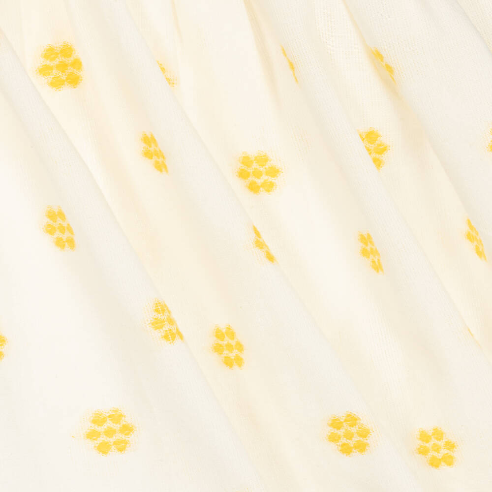 Mayoral-Girls Ivory Cotton Flower Sun Dress | Childrensalon Outlet