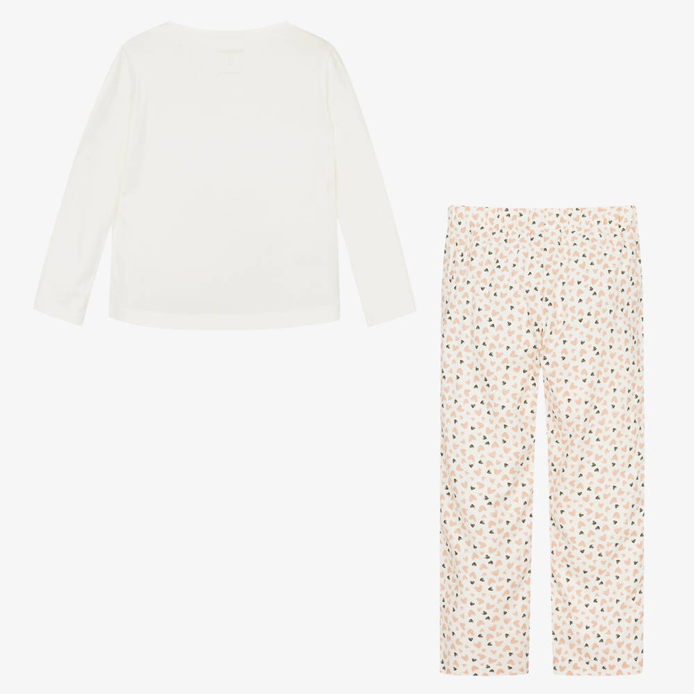 Mayoral-Кремовая хлопковая пижама с сердечками | Childrensalon Outlet