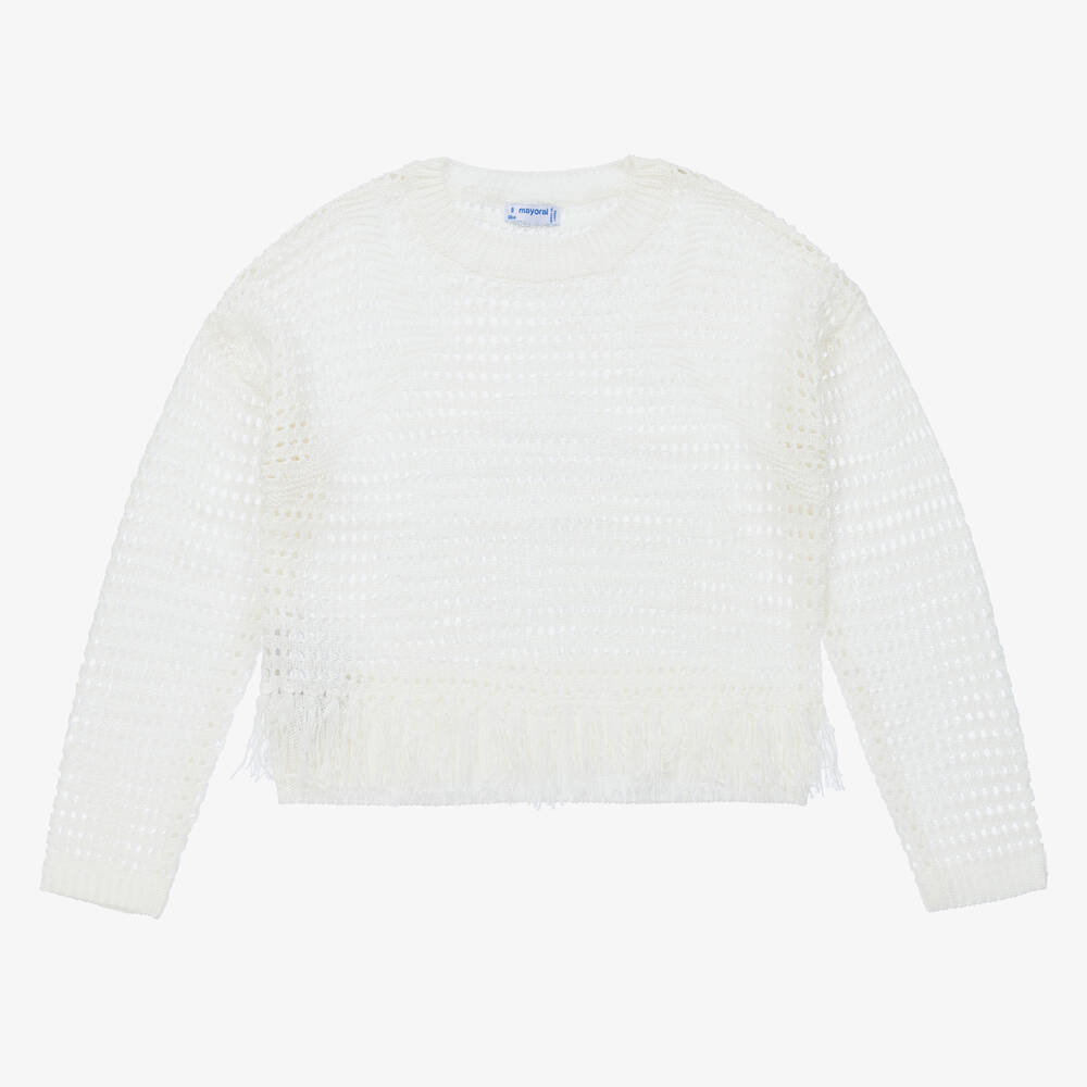 Girls ivory sweater sales