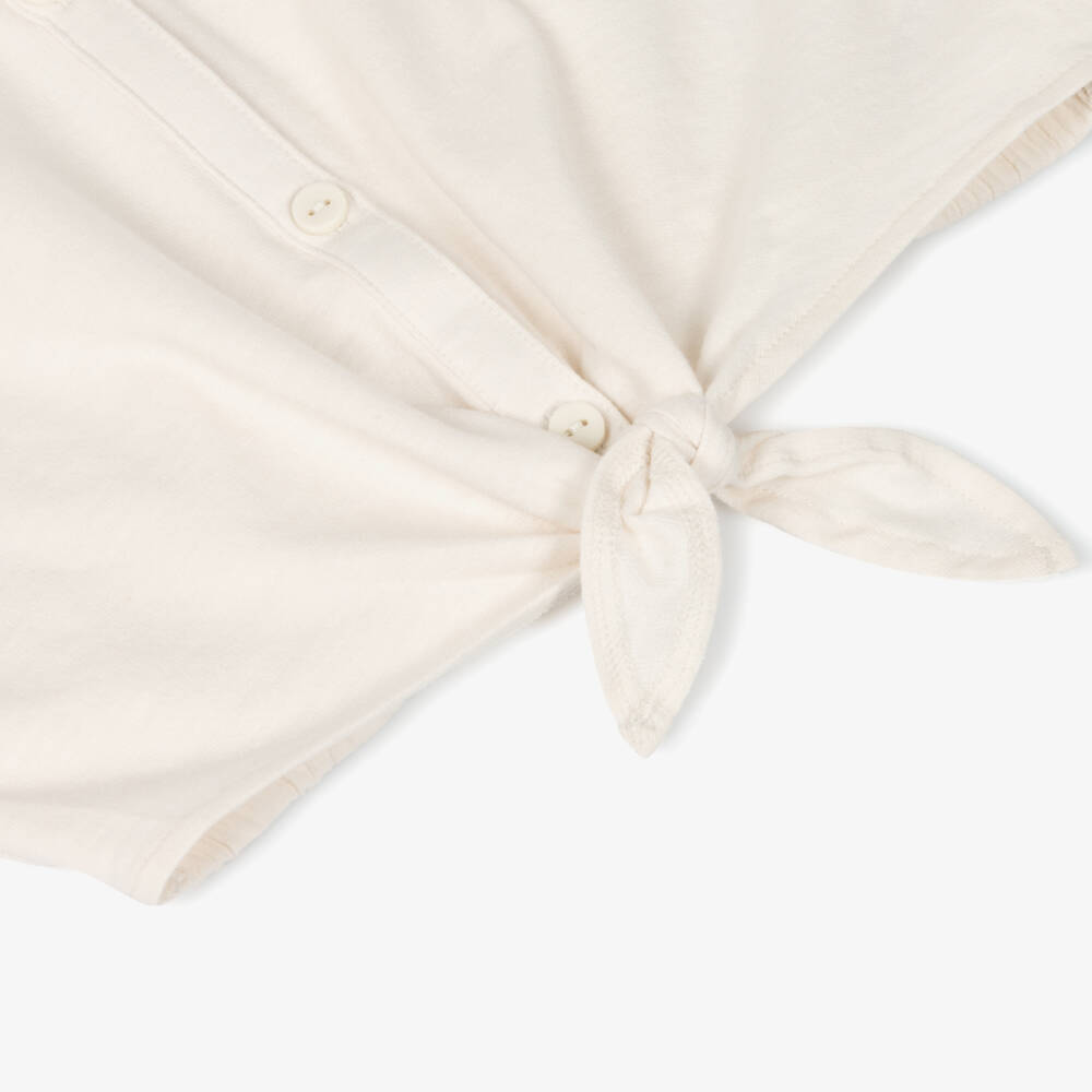 Mayoral-Girls Ivory Ensemble with Shorts | Childrensalon Outlet