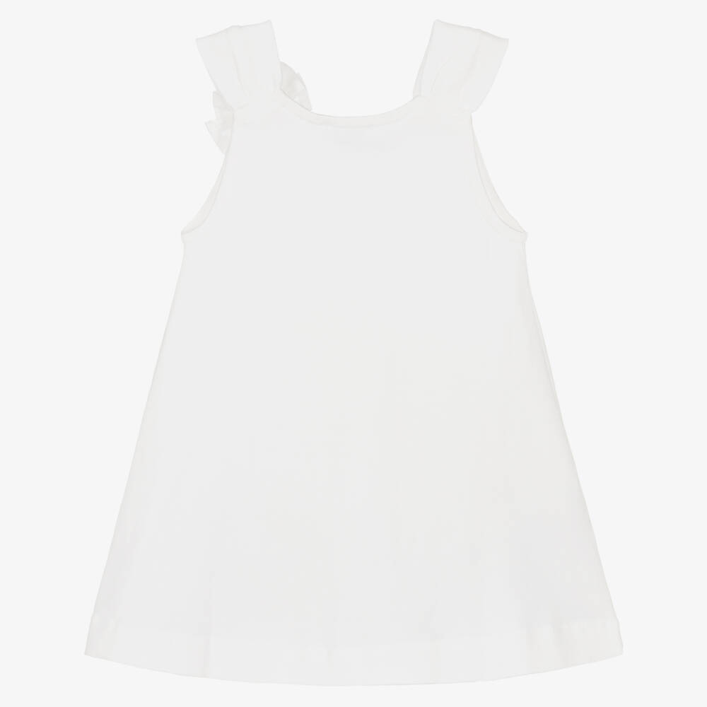 Mayoral-Girls Ivory Flower Dress | Childrensalon Outlet