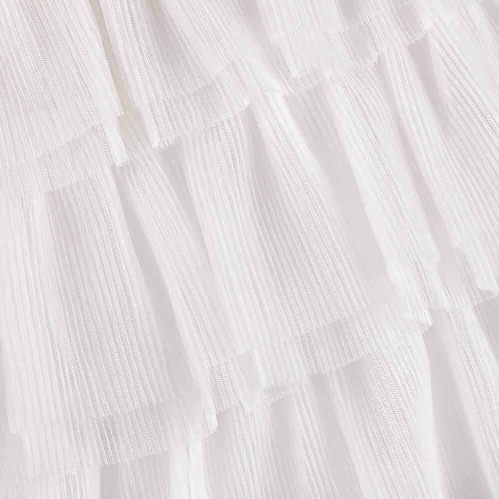 Mayoral-Кремовое платье с блеском плиссе для девочек | Childrensalon Outlet