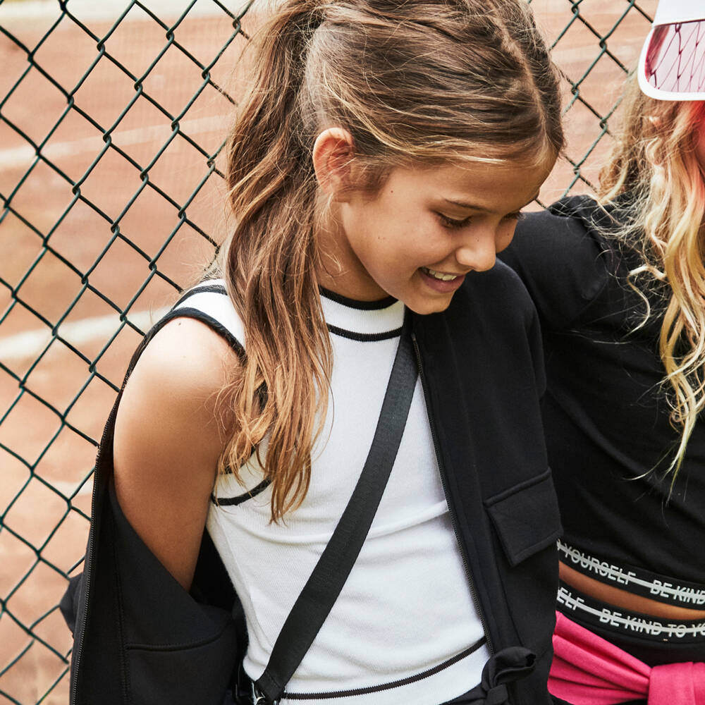 Mayoral-Girls Ivory Halter Knit Tank | Childrensalon Outlet