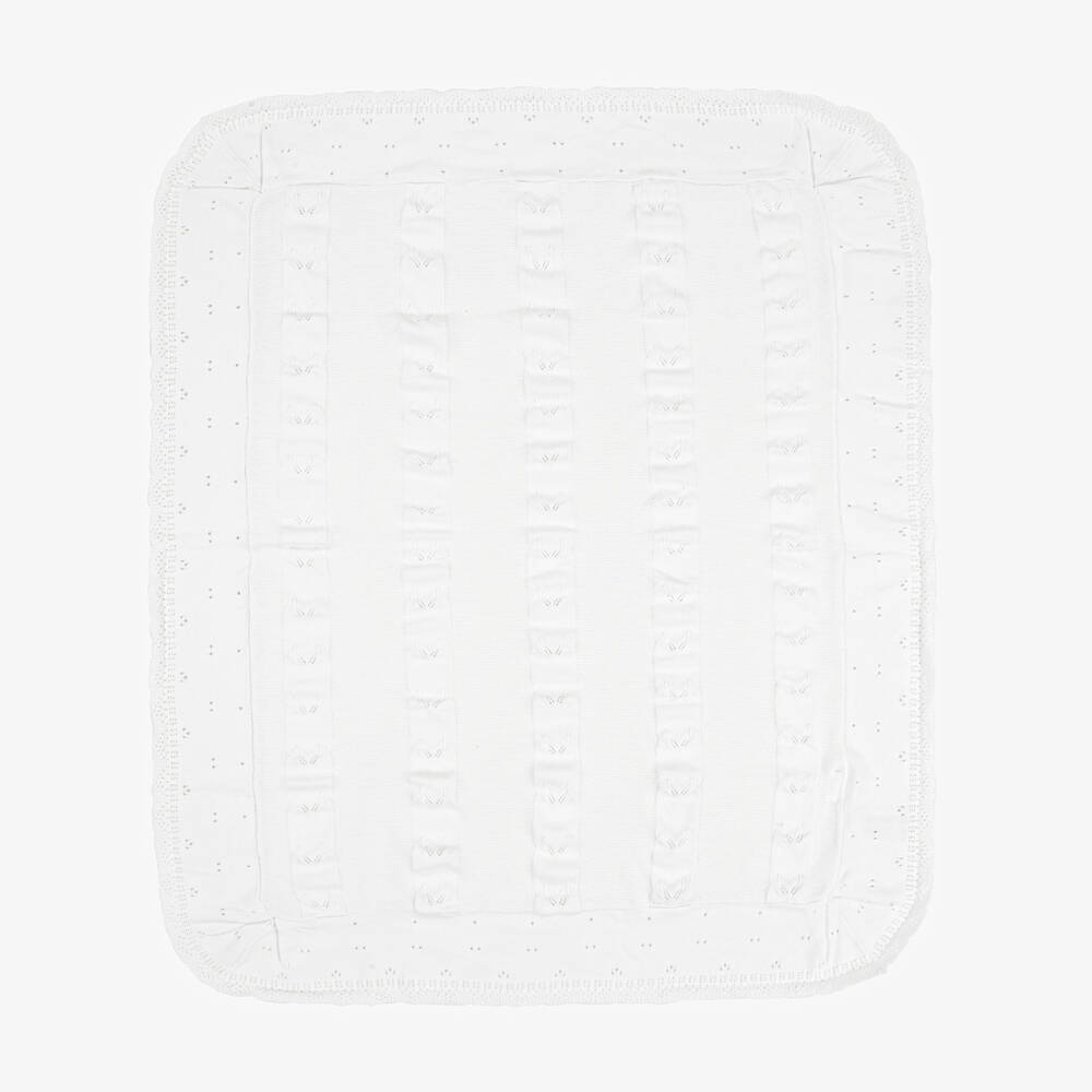 Mayoral Newborn-Girls Ivory Knit Shawl Delight | Childrensalon Outlet