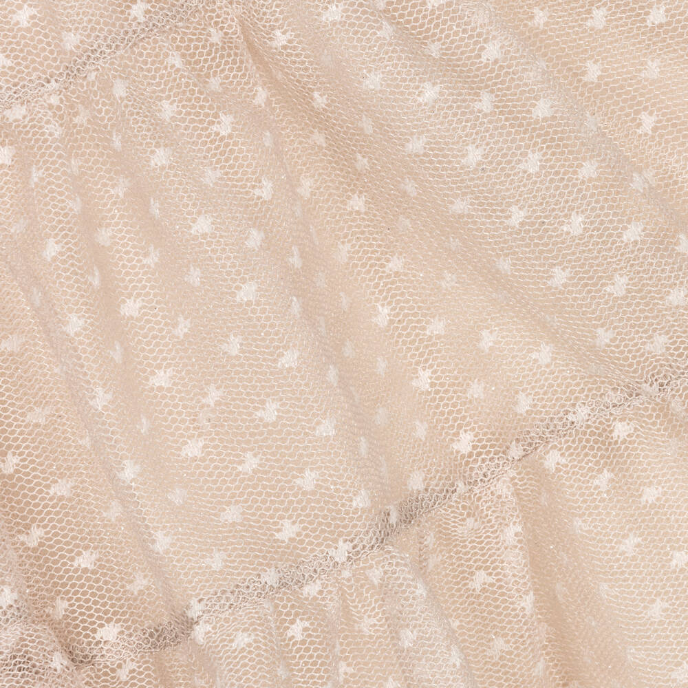 مايورال-فستان مزيج أكريليك محبوك وتول لون عاجي | Childrensalon Outlet