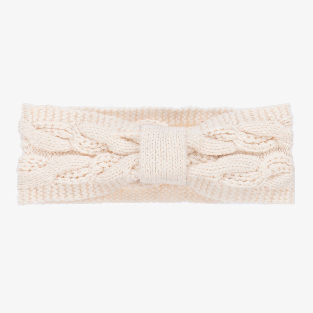 Mayoral-Girls Ivory Knitted Headband | Childrensalon Outlet
