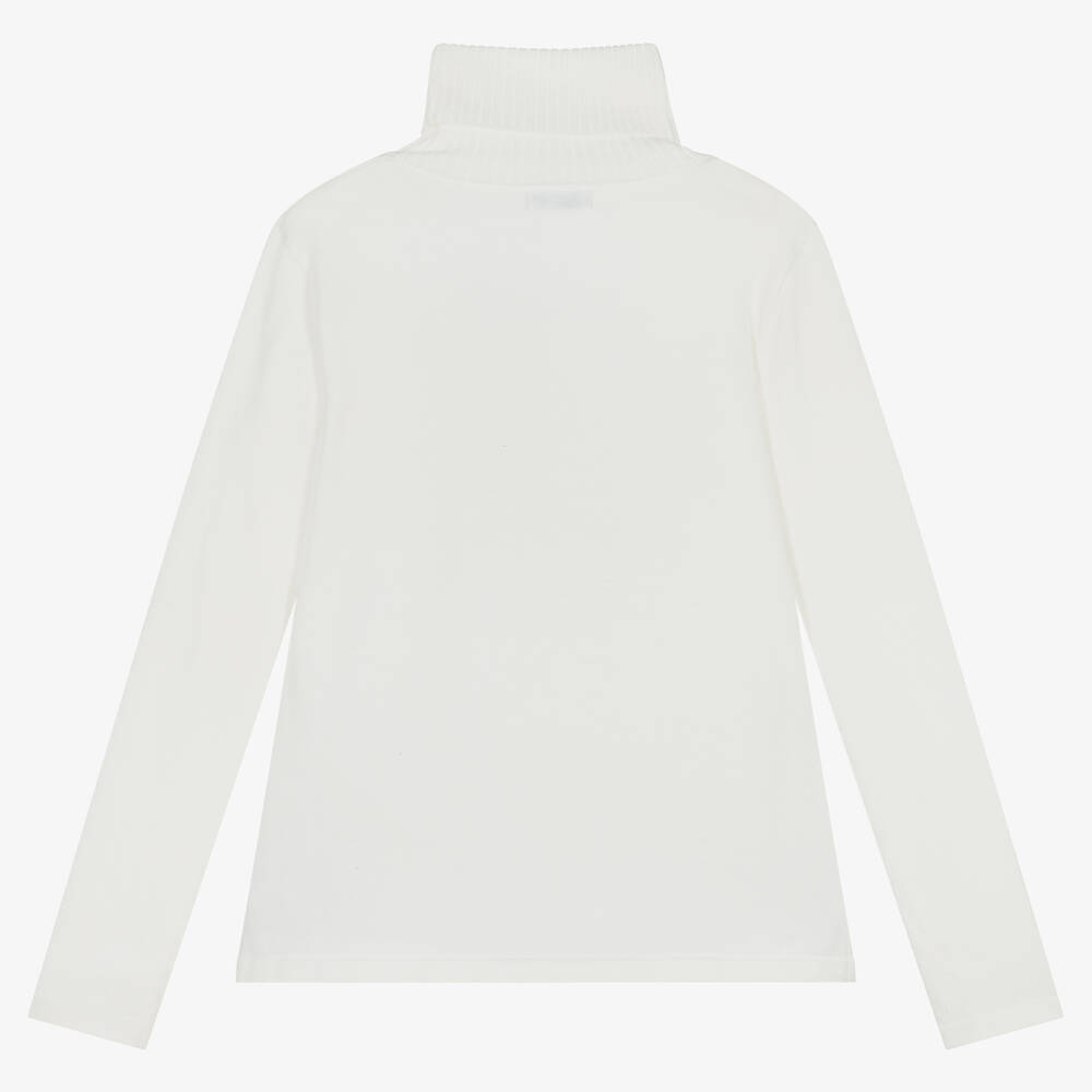 Mayoral-Кремовая трикотажная водолазка | Childrensalon Outlet