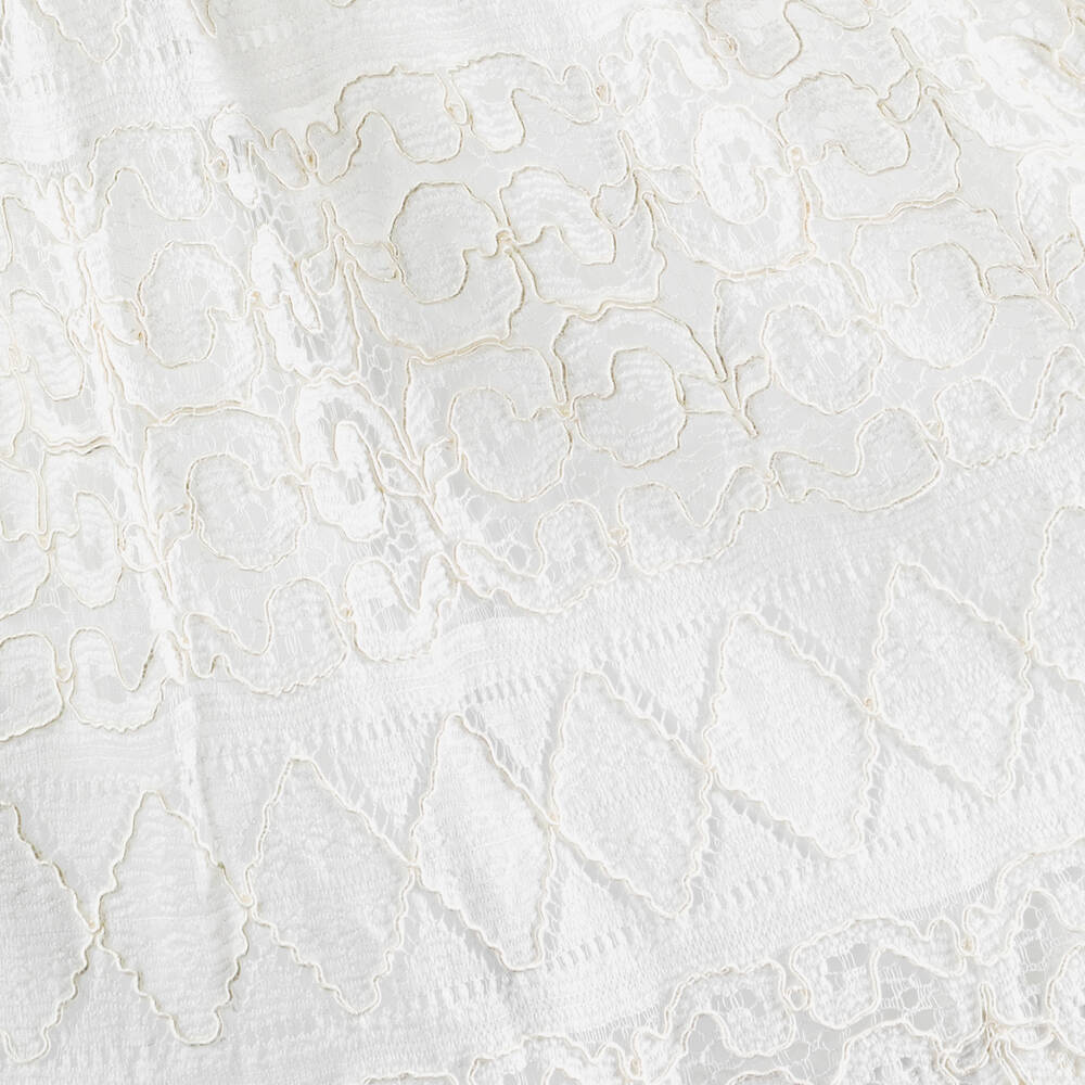 Mayoral-Girls Ivory Lace Dress | Childrensalon Outlet