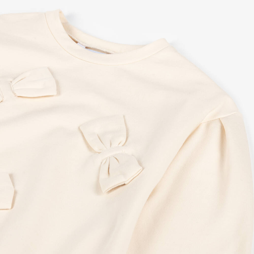 Mayoral-Girls Ivory & Metallic Leggings Set | Childrensalon Outlet