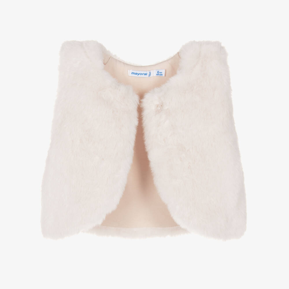 Mayoral-Girls Ivory & Pink Floral Cotton Leggings Set | Childrensalon Outlet