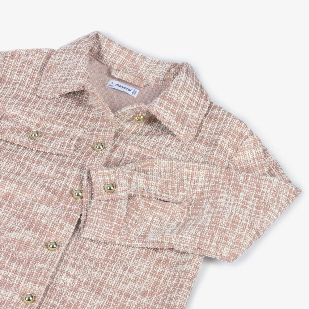 مايورال-قميص لون زهري وعاجي للبنات | Childrensalon Outlet