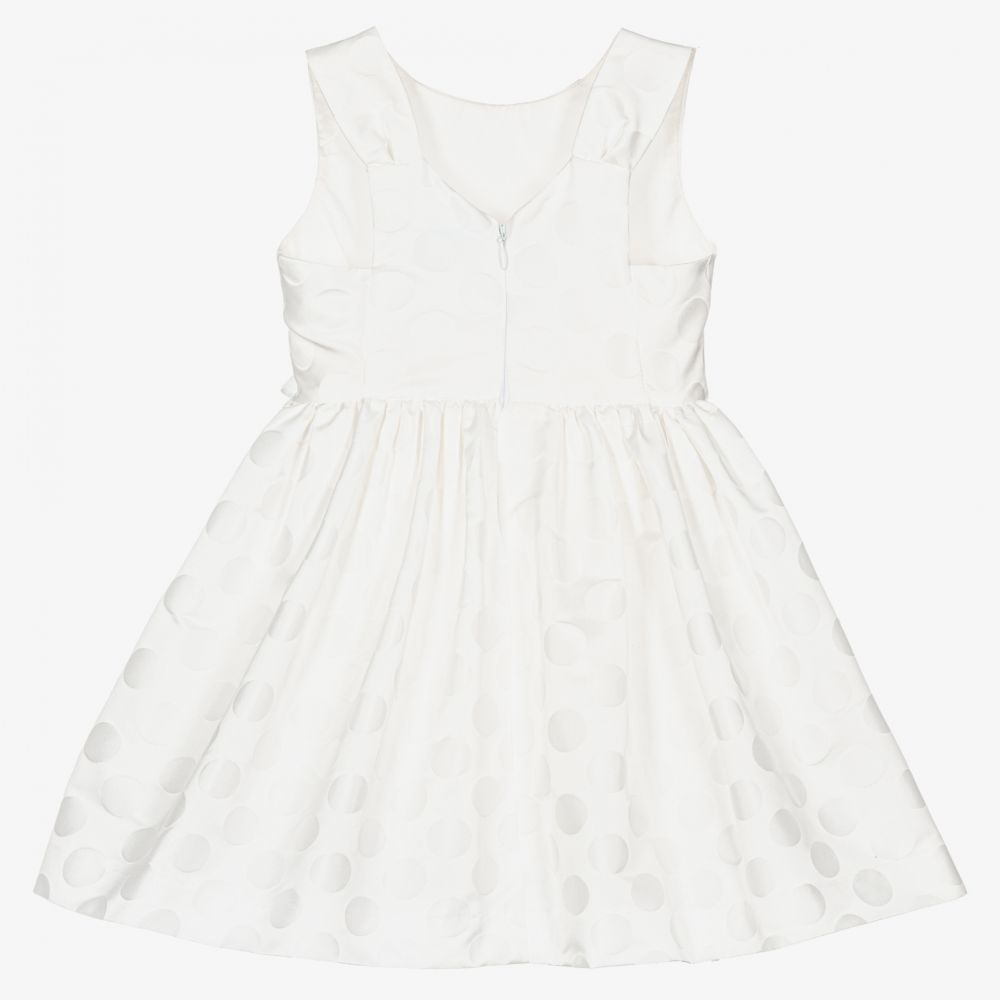 Mayoral-Кремовое платье в горох для девочек | Childrensalon Outlet