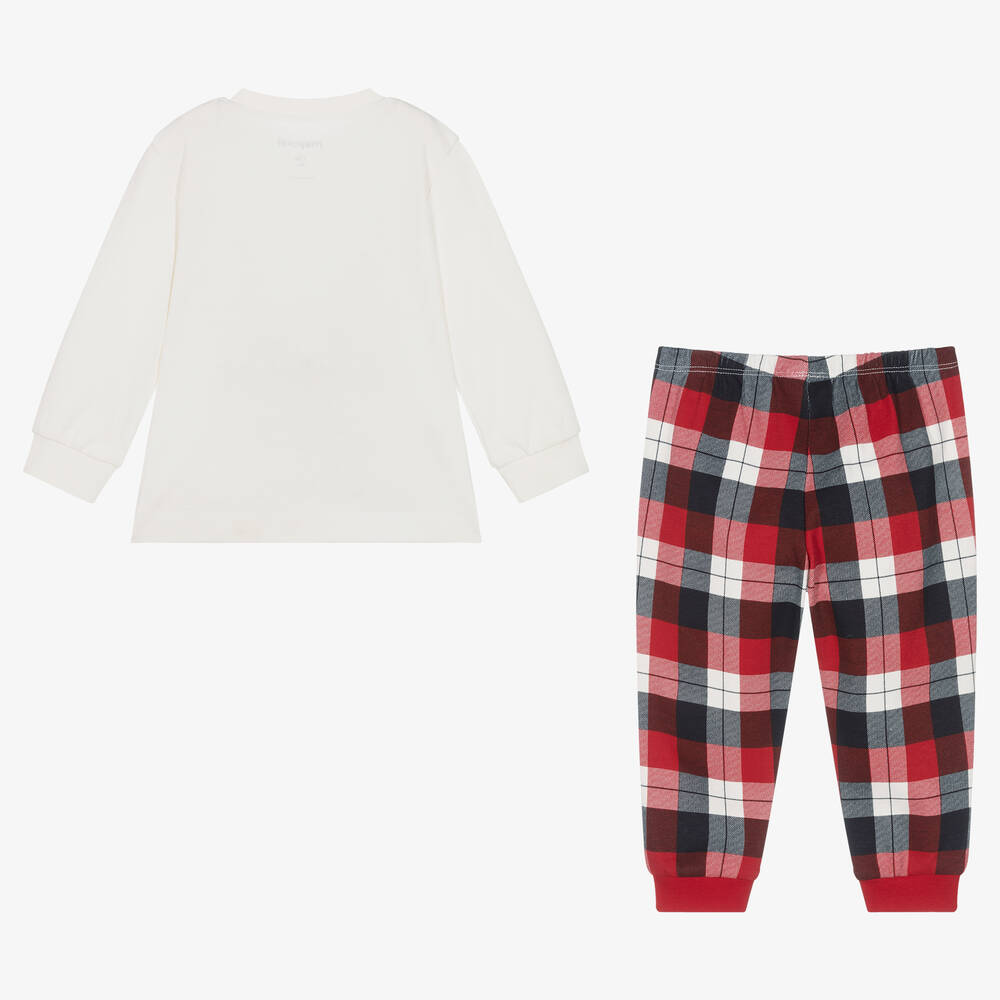 Mayoral-Кремово-красная новогодняя пижама | Childrensalon Outlet