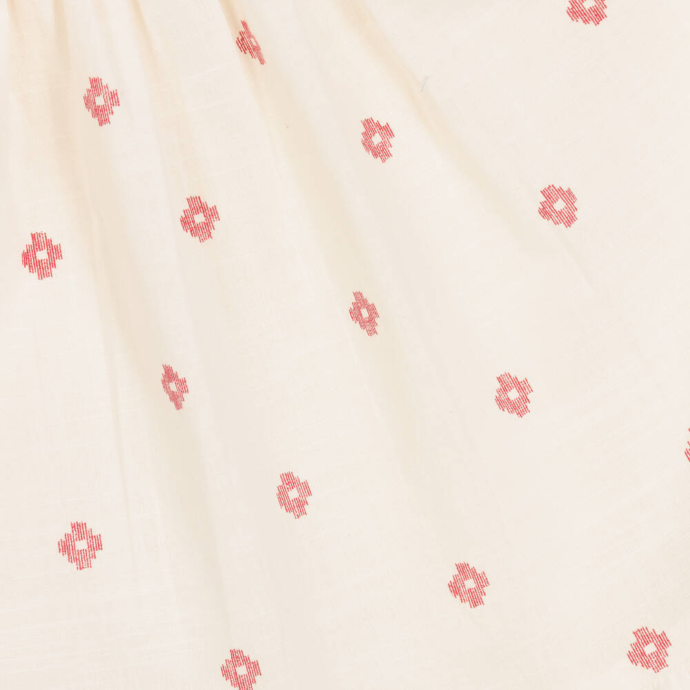 Mayoral-Girls Ivory & Red Flower Pattern Dress | Childrensalon Outlet