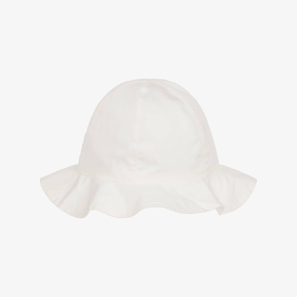 Mayoral-Girls Ivory Ribbon Summer Hat | Childrensalon Outlet