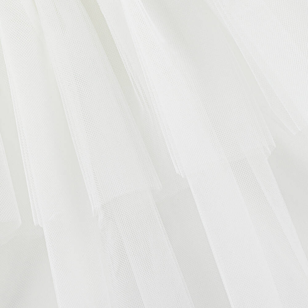 Mayoral-Girls Ivory Sequined Tulle Gown | Childrensalon Outlet