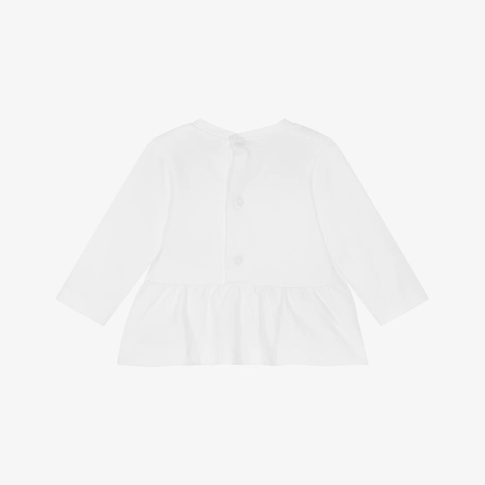 Mayoral Newborn-Girls' Ivory Teddy & Heart Tee | Childrensalon Outlet